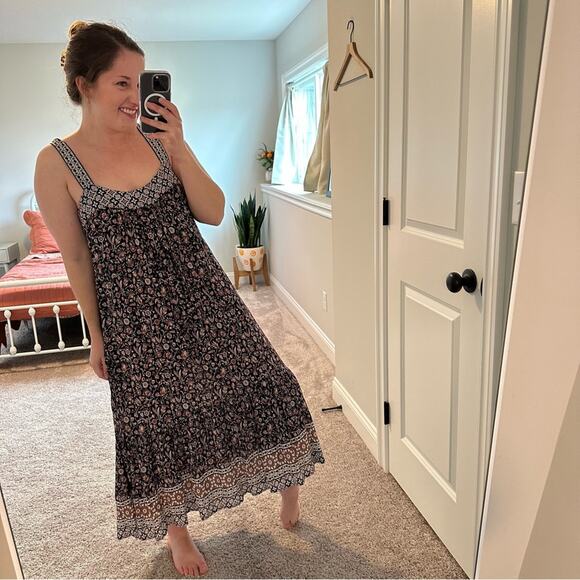 Xirena Printed Cotton Maxi Dress Small - Picture 2 of 11